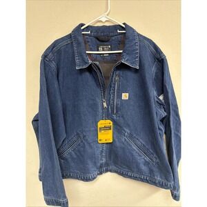 Carharrt Women's Denim Detroit Jacket - Loose Fit | Women's Size 2x (20-22)